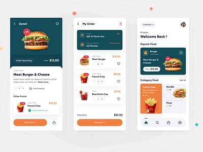 Food App Design app design clean ui creative dailyui design designer dribbble food app food design landing page mobile app design training ui ui ux uiuxdesign userinterfacedesign ux ux design