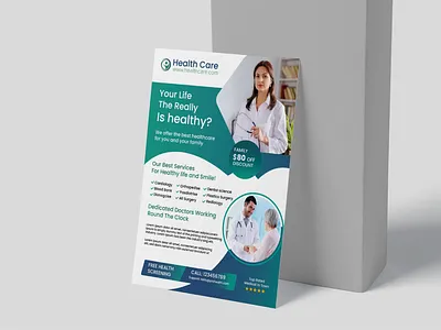 Unique Medical Health Care Flyer Design creative medical flyer flyer brochure flyer business flyer design medical care medical flyer medical indentity medical poster medical print poster design