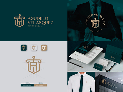 Agudelo Velásquez - Abogado brand brand identity branding branding concept branding design lawyer lawyer logo logotypedesign marca