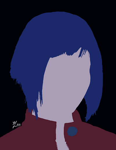 Major Kusanagi from Ghost in the Shell (Basic) basic digitalart ghost ghost in the shell in kusanagi major shell simple the