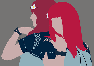 Devola and Popola from Nier: Automata (Basic) art automata basic digitalart neir popola simple