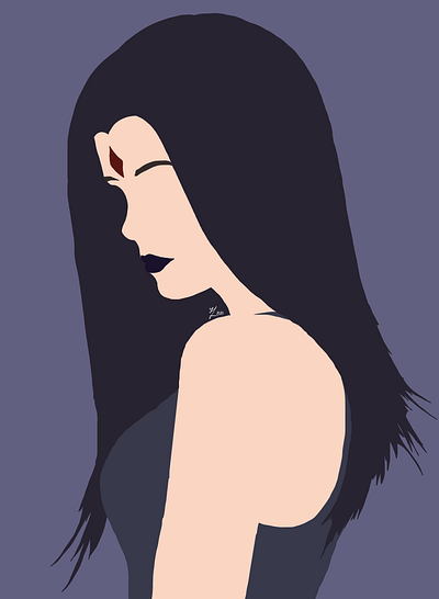 Raven from Teen Titans/ DC Comics (Basic) art basic digitalart simple