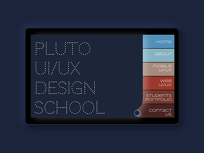 PLUTO UIUX DESIGN SCHOOL app app design design figma flat minimal ui ux vector web