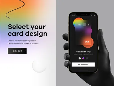 Card design. Ordering credit card. app atm card bank banking business business card card design credit card crypto wallet debit card financial app fintech mastercard metal card payments plastic card premium card visa wallet