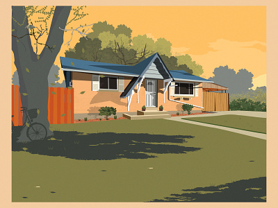 The Munoz House architecture art design digital art graphic art illustration illustration art illustrator vector