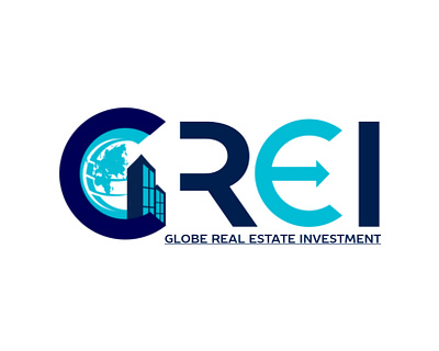 GREI globe realestate investment finance globe investment minimalist logo realestate