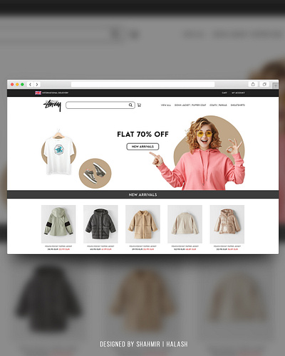 E-Commerce | UI Design | HALASH agency landing page branding design designer ecommerce homepage landingpage minimal pakistan ui website