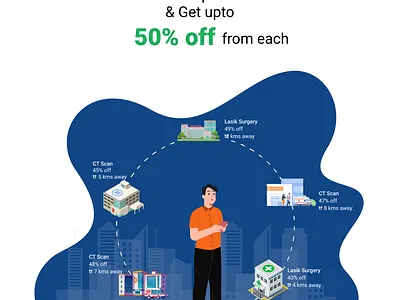 Vector illustration for Healthcare booking character doctor app doctors figmadesign hospital illustration onboarding onboarding screen onboarding ui ui vector illustration