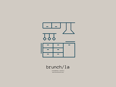 brunch/ LA branding graphic design illustration logo