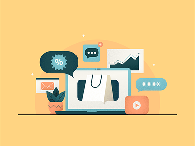 CommerceNext Blog Post attentive blog branding customers design illustration marketing text messaging