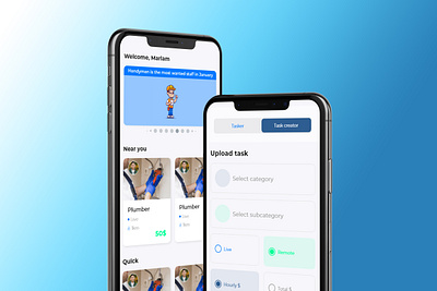 Taskerup creator dribbble employee fast georgia jobs mockup presentation productdesign quick startup startup design task tasker taskerup tbilisi ui ux design user experience design user inteface design work