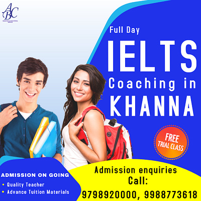 Graphic design for Best IELTS Institute in Khanna ABC