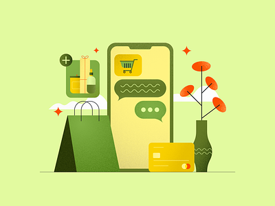 How Shop Pay Works Blog Post blog design ecommerce illustration marketing payments sms