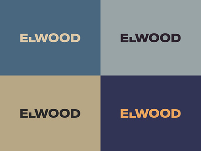 Elwood Design Co Branding Concept adobe xd branding design freelance icon illustrator logo minimal typography vector web woodworking