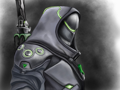 Genji , Overwatch genji overwatch procreate