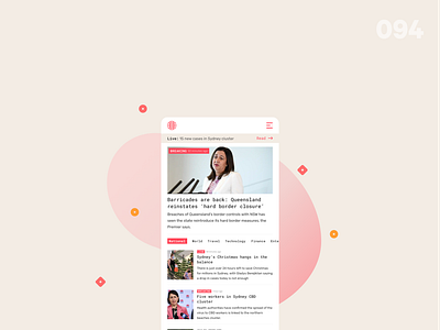 News_DailyUI 094 094 dailyui dailyui94 dailyuichallenge latest news news news app