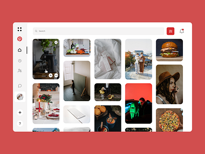 Re Design Pinterest - The idea about new Pinterest Interface app design ui uidesign