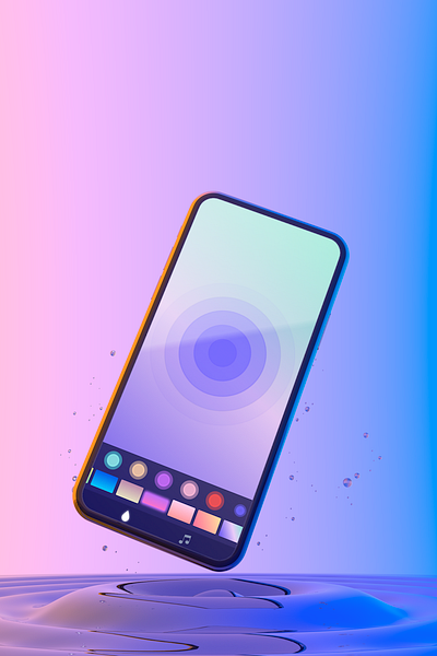 Ripples - The perfect app to calm down 200apps app apps calm colors design headspace meditation ripples sounds soundwave ui