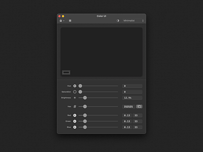 Color UI — macOS app apple big sur bigsur colorpicker hex mac macos monochrome swift uidesign xcode