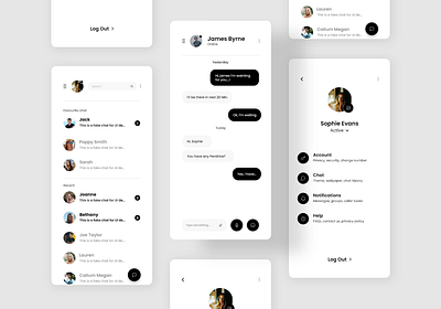 Social Media - UI screen concept app chatting friends group chat media mobile online social social app social media socialmedia ui ux