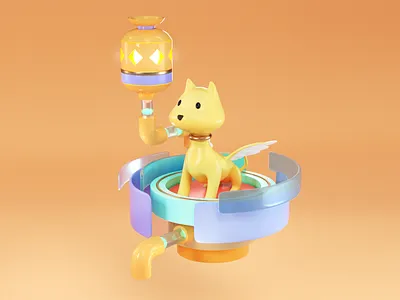 Small scene practice c4d design