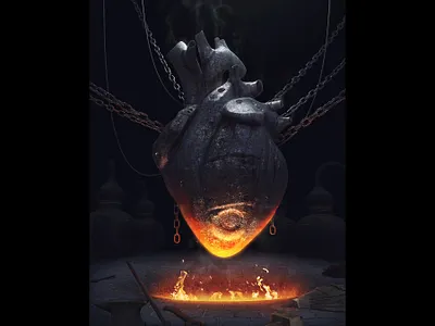 Steel heart 3d 3dsmax art concept design heart illustration mechanic metal realistic render robot steampunk steel zbrush