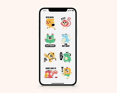 Duduri animals sticker 3 animal illustration animals animals logo character characterdesign snapchat sticker stickers typography