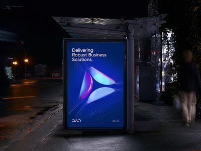 DAR - Digital billboard design billboard branding design graphic design logo typography ui ux vector