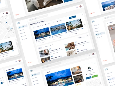 Realhome - Real Estate Dashboard 2022 apartment dashboard architecture clean clean ui creative dashboard dashboard ui design minimal minimalist property property listing real estate realestate dashboard trendy typography uiux web app design web application