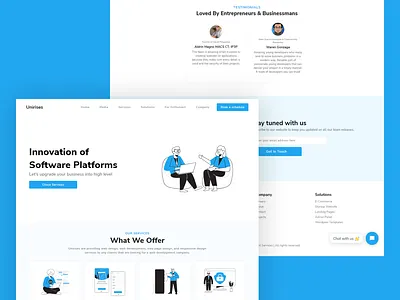 Unirises Websit Design design flat graphic design ui ux web website
