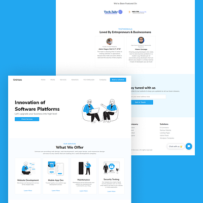 Unirises Websit Design design flat graphic design ui ux web website
