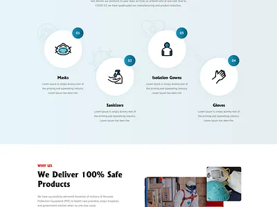 Health Safety Supply branding design home page homepage landing page landingpage logo mobile app ui web design