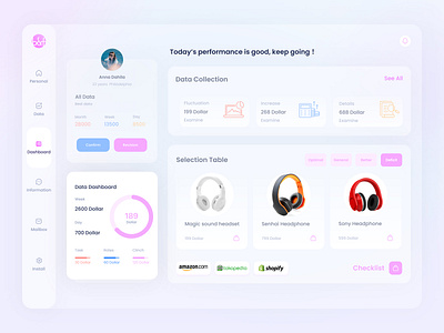 Best First Task Management Dashboard blog design colorful design dribbble invitation typography ui ux web web design 视觉艺术
