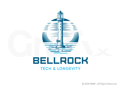 Light house logo bellrock logo light house icon light house logo retro logo tech logo