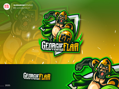 Georgie Flair Mascot Logo badge cartoon cartoon character character esport esport team esportlogo game online gamer logo gamers gaming illustration logo logo design mascot mascot design mascotlogo twitch twitch logo vector