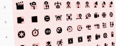 GLYPHICONS Camera set clean icons illustration iphone monochromatic pictograms symbols ui white