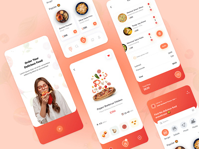 On-demand Food Delivery App Concept app chef cooking delivery design fast food food food app food delivery app food design food order foodie illustration mobile mobile app order restaurant restaurant app uiux web