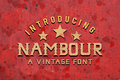 NAMBOUR VINTAGE FONT branding decorativefont design displayfont font fonts freefont graphicdesign typeface typeface. lettering vintage logo vintagefont