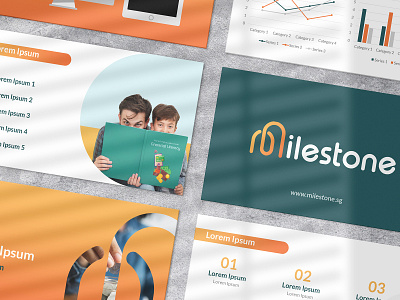 Presentation Design for Milestone brand branding design digital digital art google slides google slides design google slides template graphic design identity branding illustration modern powerpoint powerpoint design powerpoint template presentation presentation design presentation template template template design