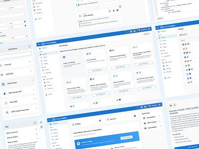 TriggerMesh web app redesign app automation bridge clean cloud cloud app design product design redesign saas ui ux web web app web application web application design workflow