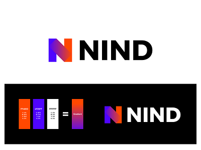 Nind Logo bold brand brand identity branding design graphic design icon identity illustration logo logo design logo mark minimal modern n mark nind typography ui ux vector