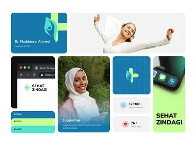 Healthcare Logo Branding - Sehat Zindagi branding design graphic design healthcare healthcare branding healthcare logo illustration logo medical nabeelahmed vector