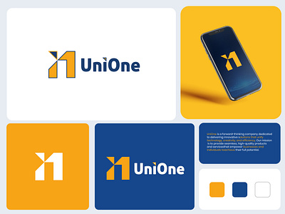 UniOne Brand Identity app icone badge badge logo best logo blackchin logo branding design dribbble logo faveicone graphic design icone illustration logo one logo timeless logo unique logo