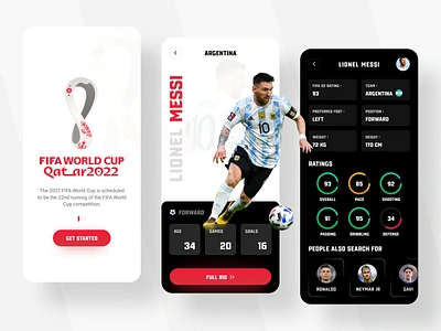 Fantasy Football App app design fantasy app fifa fifa2022 football football app game live football match mobile app qatar score soccer soccer app sports sports app ui ux world cup