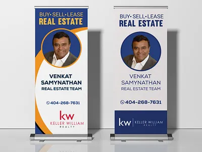 Real estate roll up banner for my client banner branding graphic design illustration roll up banner