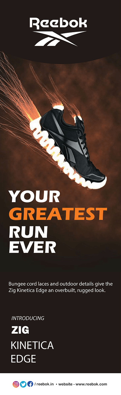 Advertisement ad adobe illustrator advertisement branding campaign craxinno craxinnotechnologies design figma figma design graphic design illustration logo promotion reebok shoe shoe advertisement shoes software development ui