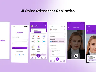 UI Online Attendance Application ui