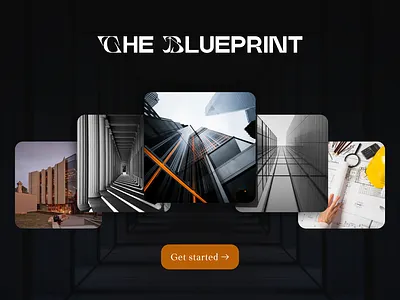 Architectural Landing Page Web Design branding graphic design ui