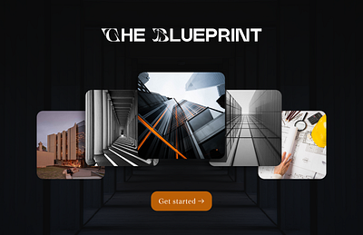 Architectural Landing Page Web Design branding graphic design ui