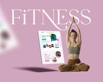 Web UI for Yoga Brand branding graphic design ui